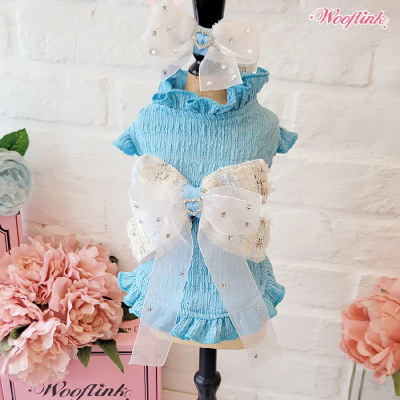 blue bow dress - xs left!
