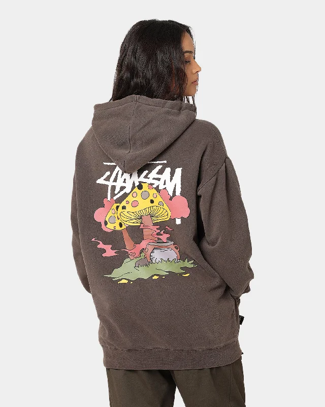 Stussy Something's Cooking Hoodie Brown Pigment