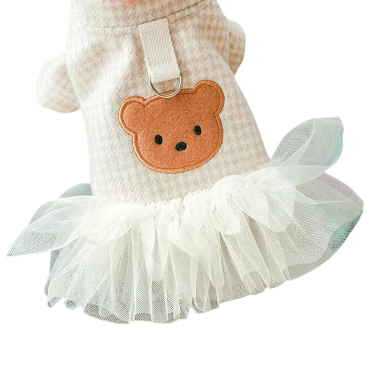teddy bear harness dress - size large left!