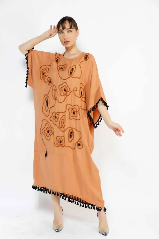 VERA TUSSELED FLOWER MAZE DRESS 3-3060MK