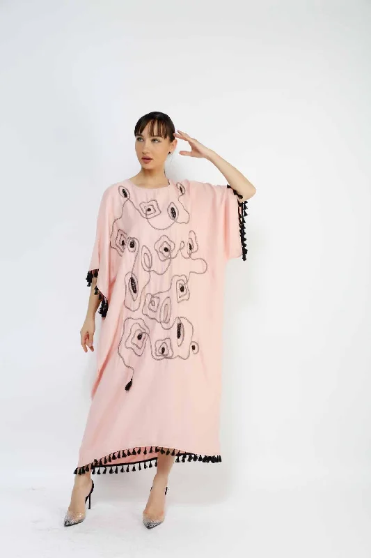 VERA TUSSELED FLOWER MAZE DRESS 6-3060MK