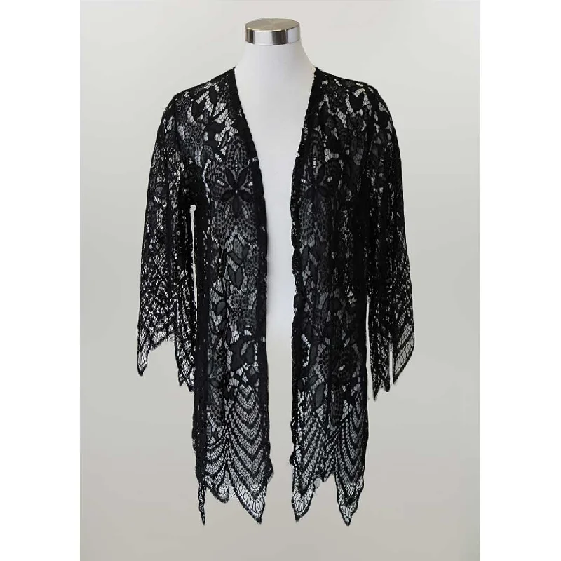 Keren Hart Women's Floral Lace Cardigan