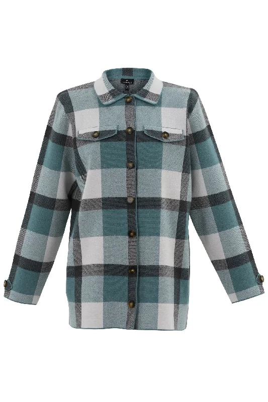 Marble 7195 Shirt Cardigan Col 223 Teal