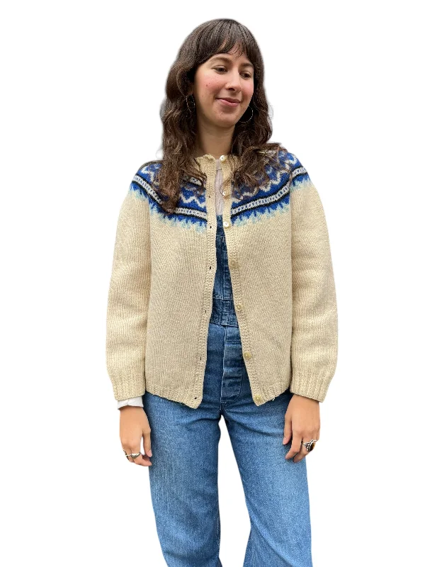 Vintage Norwegian Wool Cardigan SZ M