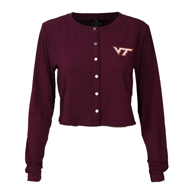 Virginia Tech Women's Sorority Row Sweater Cardigan