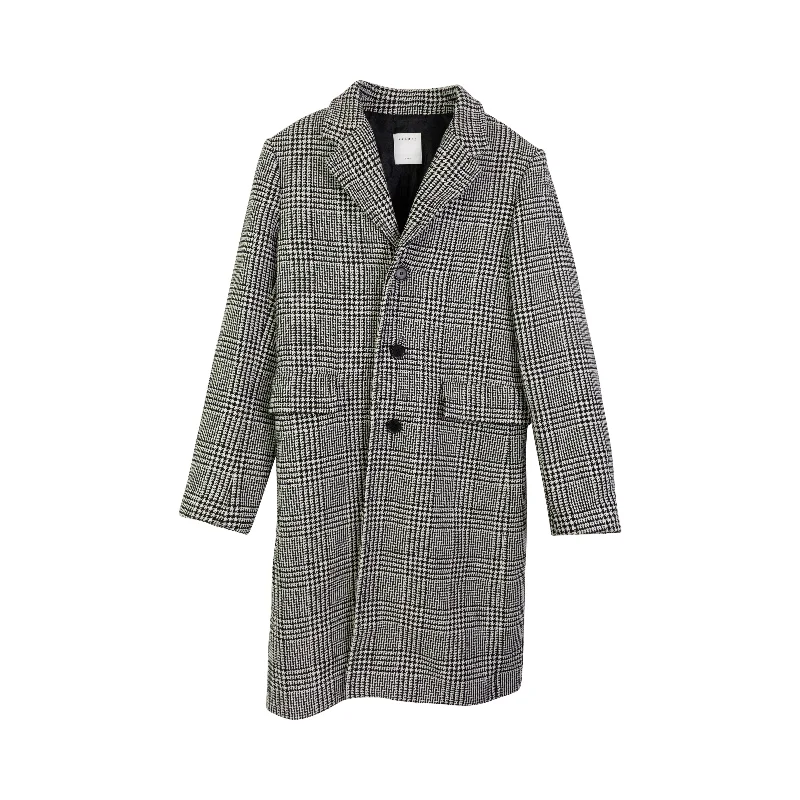 Sandro Houndstooth Coat - S