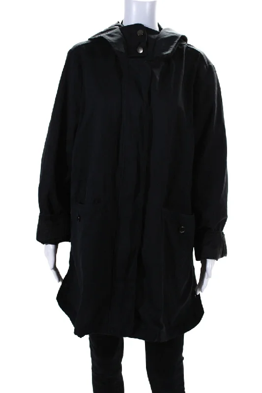 Barneys New York Womens Hooded Jacket Black Cotton Blend Striped Jacket Polka Dot Jacket Floral Jacket Barneys New York Womens Hooded Jacket Black Cotton Blend Striped Jacket Polka Dot Jacket Floral Jacket