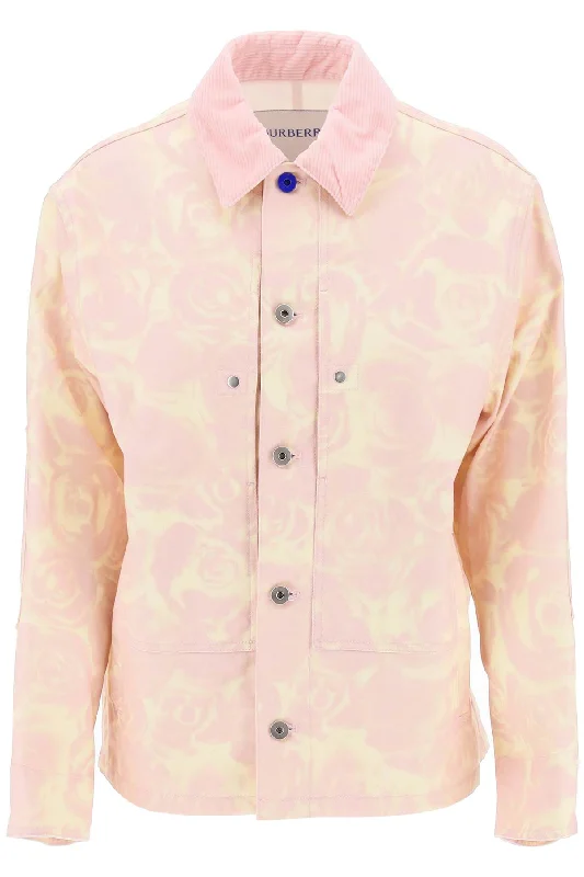 Burberry "canvas workwear jacket with rose print 8083673 CAMEO IP PATTERN Striped Jacket Polka Dot Jacket Floral Jacket Burberry "canvas workwear jacket with rose print 8083673 CAMEO IP PATTERN Striped Jacket Polka Dot Jacket Floral Jacket