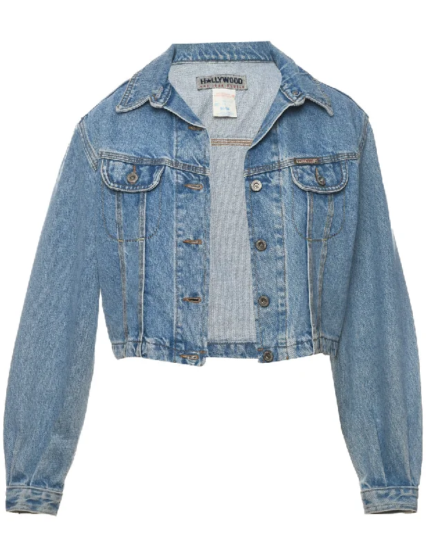 Classic Light Wash Denim Jacket - M Oversized Jacket Tailored Jacket Straight Jacket Classic Light Wash Denim Jacket - M Oversized Jacket Tailored Jacket Straight Jacket