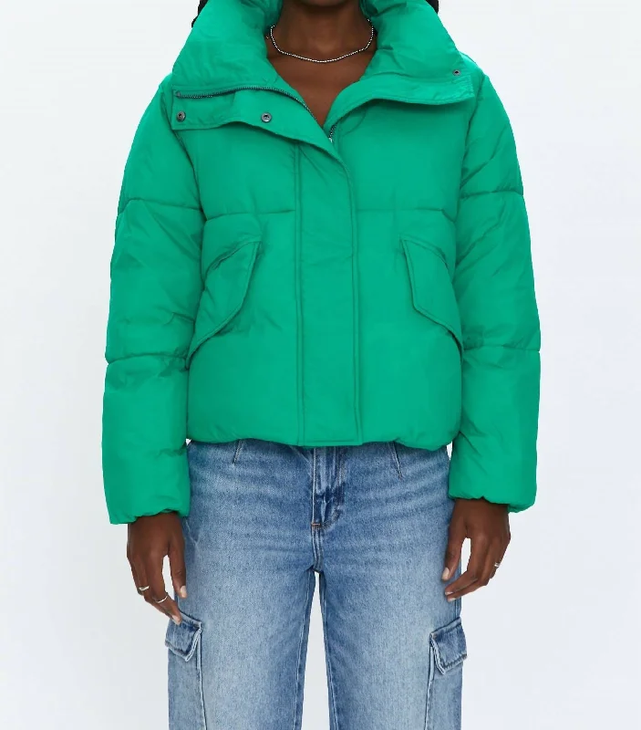 Donovan Jacket In Evergreen Quilted Jacket Puffer Jacket Insulated Jacket