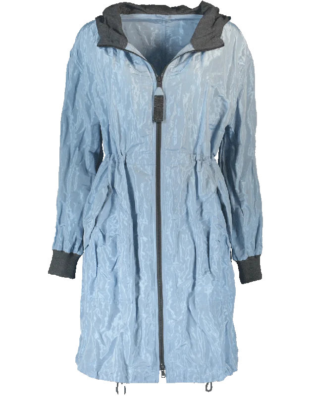 Futuristic Taffeta Hooded Coat