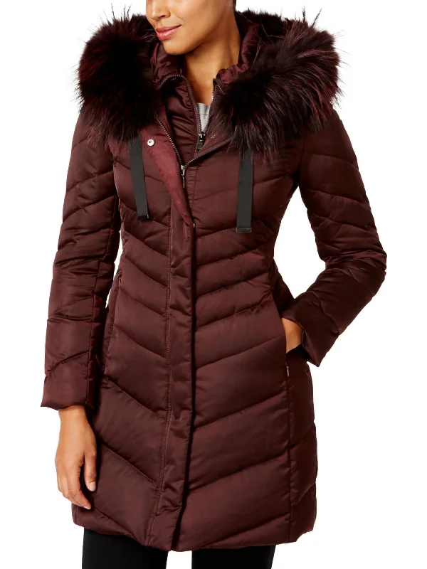 Jolene Womens Cold Weather Hooded Puffer Jacket Nylon Fabric Polyester Fabric Spandex Fabric Jolene Womens Cold Weather Hooded Puffer Jacket Nylon Fabric Polyester Fabric Spandex Fabric