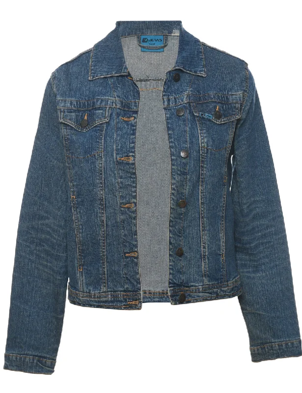 Medium Wash Classic Cropped Denim Jacket - M Striped Jacket Polka Dot Jacket Floral Jacket Medium Wash Classic Cropped Denim Jacket - M Striped Jacket Polka Dot Jacket Floral Jacket