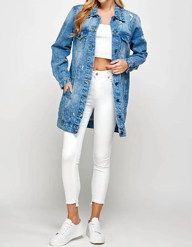 Mid Length Distressed Denim Jacket In Acid Washed Embroidered Jacket Appliqued Jacket Beaded Jacket Mid Length Distressed Denim Jacket In Acid Washed Embroidered Jacket Appliqued Jacket Beaded Jacket