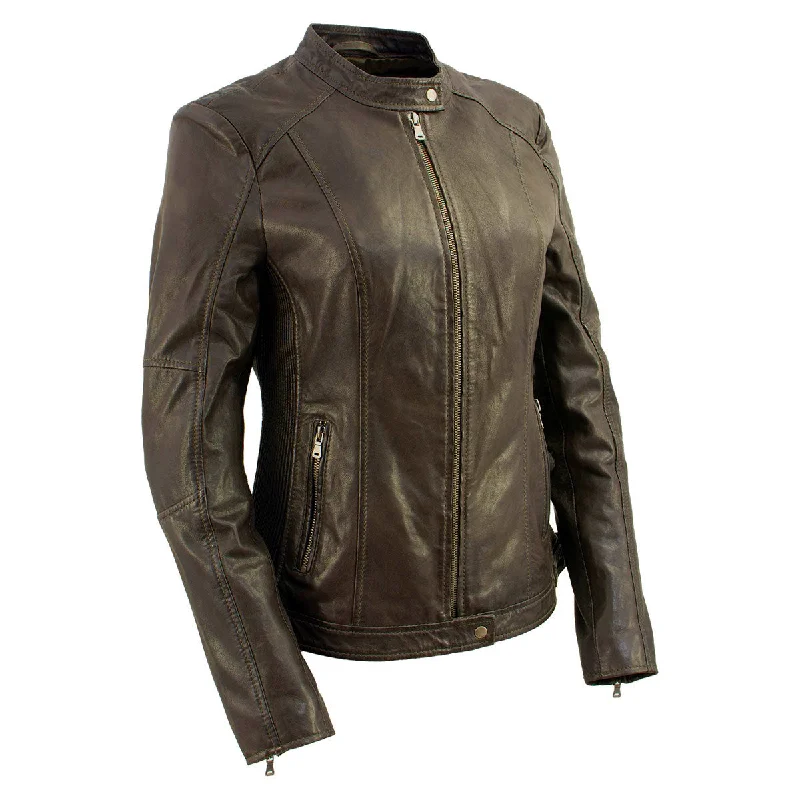 Milwaukee Leather Vintage SFL2813 Women's Brown Leather Moto Style Fashion Jacket Denim Jacket Leather Jacket Suede Jacket Milwaukee Leather Vintage SFL2813 Women's Brown Leather Moto Style Fashion Jacket Denim Jacket Leather Jacket Suede Jacket