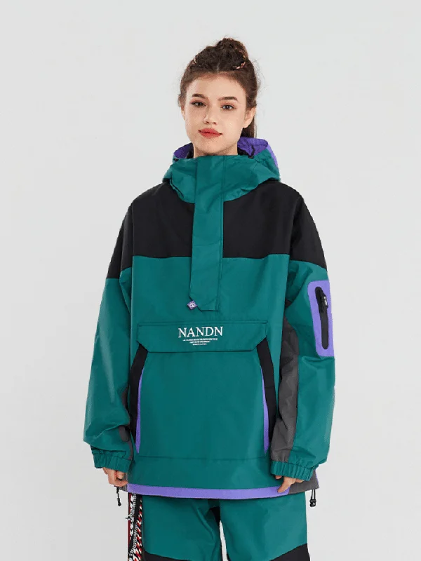 NANDN Insulated Hood Jacket - Women's Jersey Jacket Tulle Jacket Batik Jacket