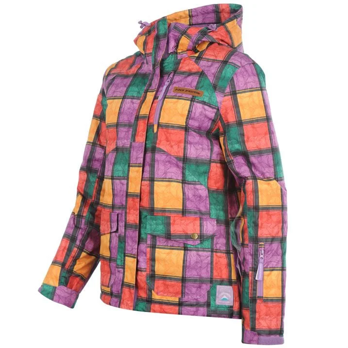 No Fear Ski Jacket Ladies Denim Fabric Leather Fabric Suede Fabric