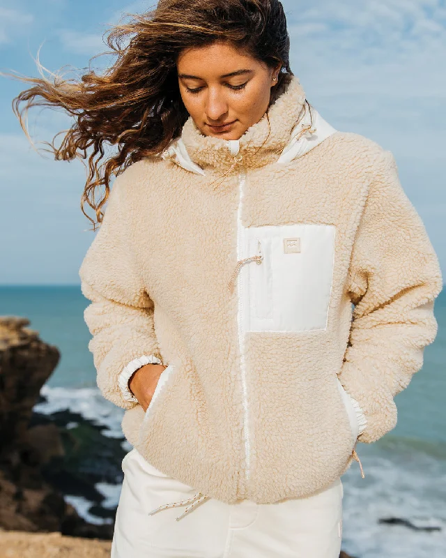Nordic Trails Insulator Jacket - Oat Lace Jacket Ribbed Jacket Sequined Jacket