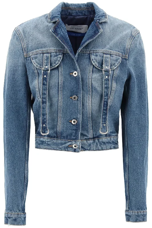 Off-white denim jacket with harness details OWYE052C99DEN001 BLUE NO COLOR Hoodie Zip-Up Jacket Button-Up Jacket Off-white denim jacket with harness details OWYE052C99DEN001 BLUE NO COLOR Hoodie Zip-Up Jacket Button-Up Jacket