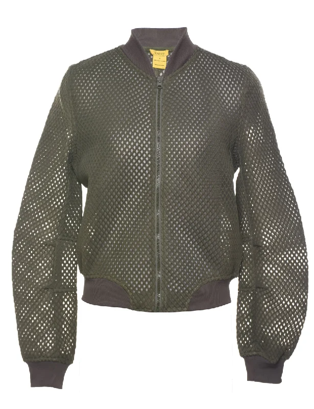 Olive Green Bomber Jacket - S Bomber Jacket Anorak Windbreaker