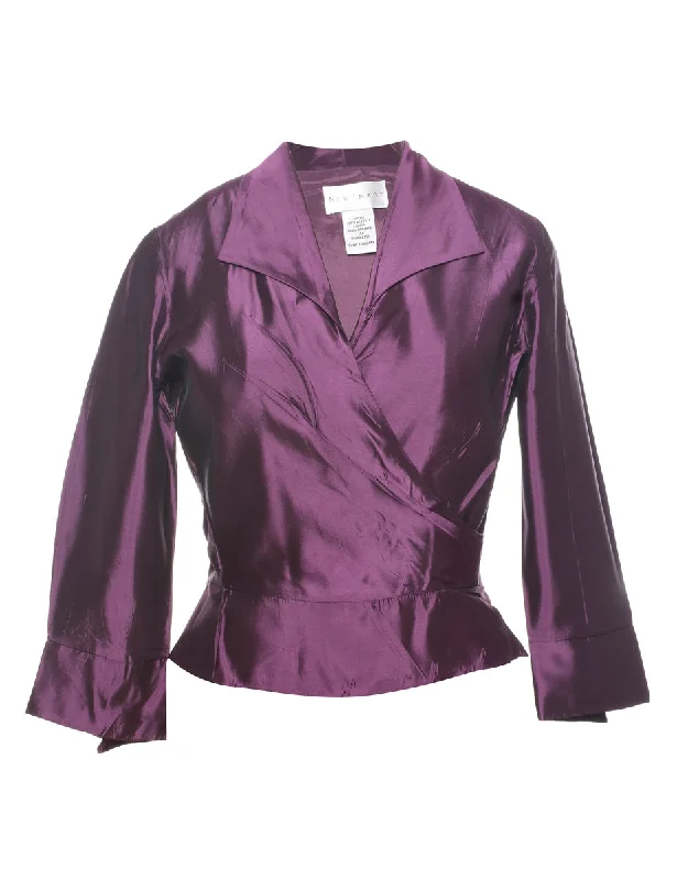 Plum Evening Jacket - M Fleece Jacket Down Jacket Parka