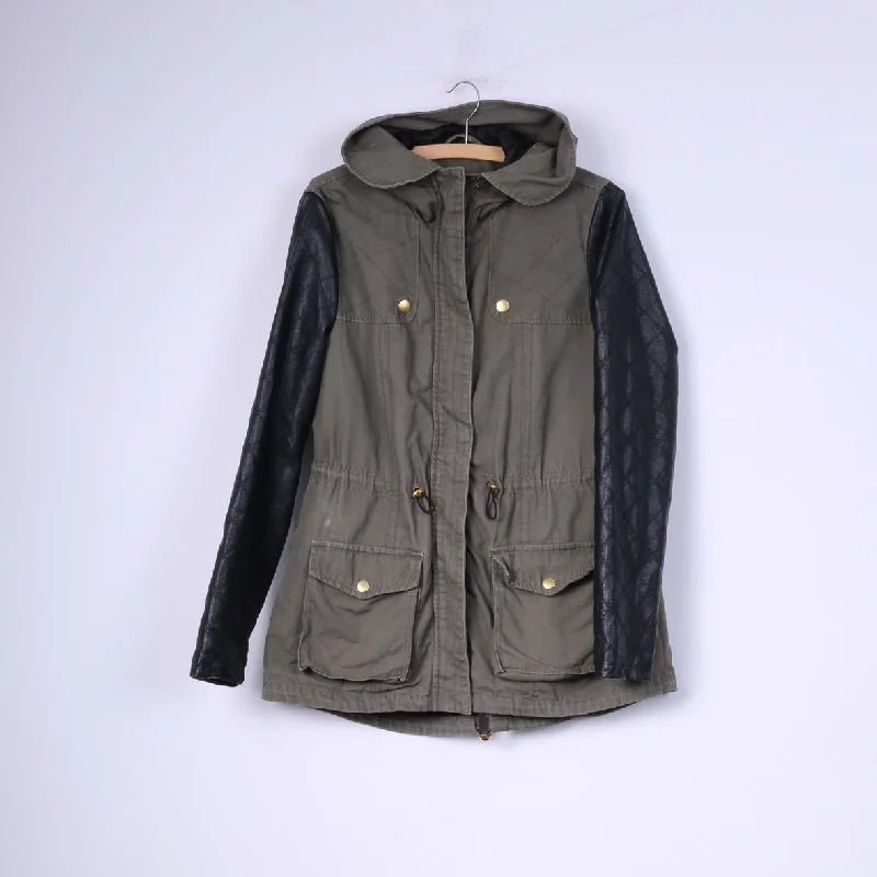 Primark Womens 14 L Jacket Parka Green Hooded Cotton Pocket Full Zipper Rayon Jacket Velvet Jacket Corduroy Jacket Primark Womens 14 L Jacket Parka Green Hooded Cotton Pocket Full Zipper Rayon Jacket Velvet Jacket Corduroy Jacket