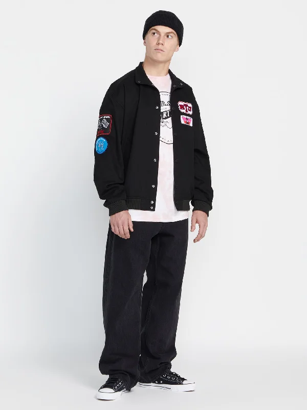 RTJ X Hot Wheels Patch Jacket - Black Elasticated Jacket Padded Jacket Insulated Jacket RTJ X Hot Wheels Patch Jacket - Black Elasticated Jacket Padded Jacket Insulated Jacket