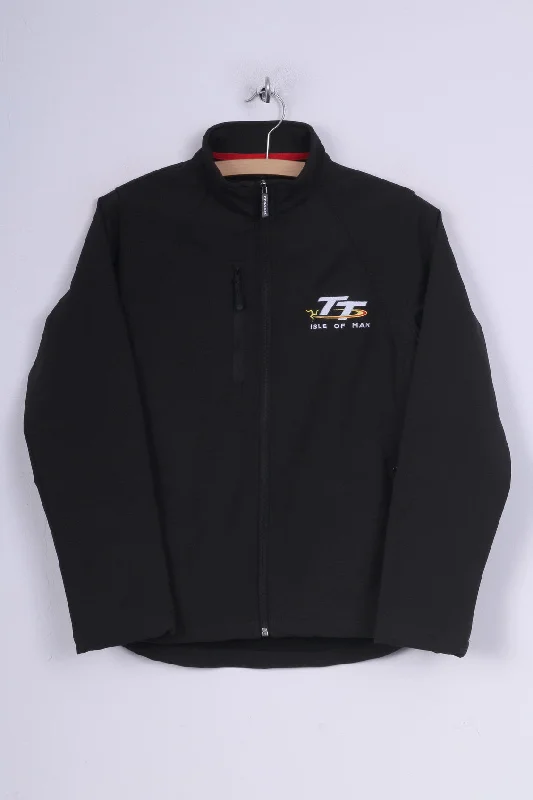 TT Isle Of Man Womens S Jacket Lightweight Motorsport Merchandise Lts Full Zipper Black Sportswear Knit Jacket Woven Jacket Fleece Jacket TT Isle Of Man Womens S Jacket Lightweight Motorsport Merchandise Lts Full Zipper Black Sportswear Knit Jacket Woven Jacket Fleece Jacket