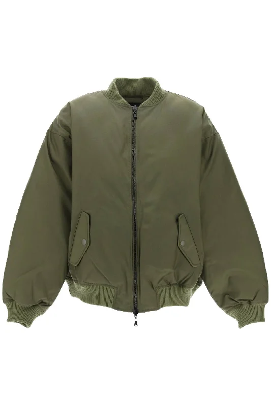 Wardrobe.nyc reversible bomber jacket W4011R11 MILITARY Zip Front Button Front Snap Front Wardrobe.nyc reversible bomber jacket W4011R11 MILITARY Zip Front Button Front Snap Front