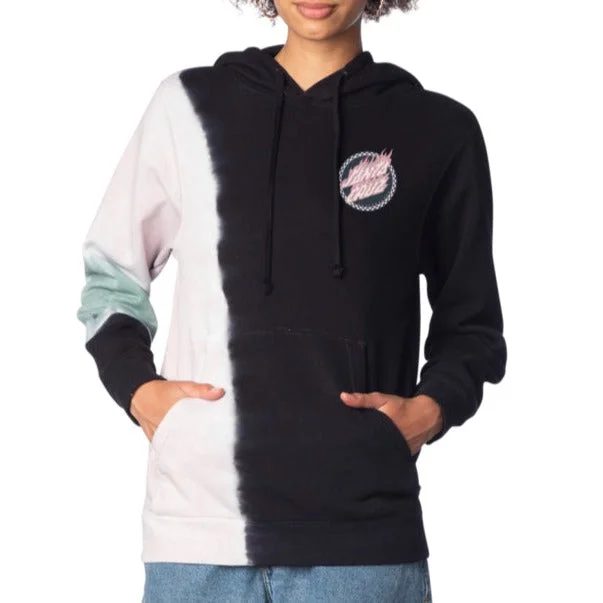 Check Ringed Flamed Dot Hoodie Hoodie with Camouflage Military Edgy
