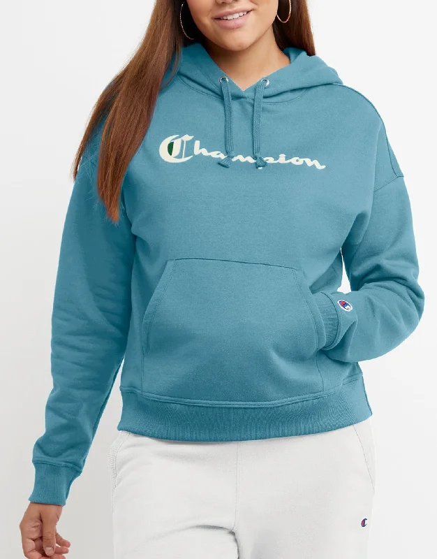 Women's Old English Script Hoodie Hoodie with Crew Neck Simple Timeless