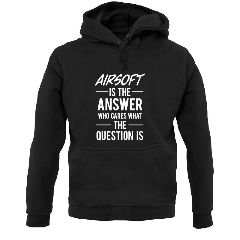 Airsoft Is The Answer Unisex Hoodie Hoodie with Gradient Ombre Colorful