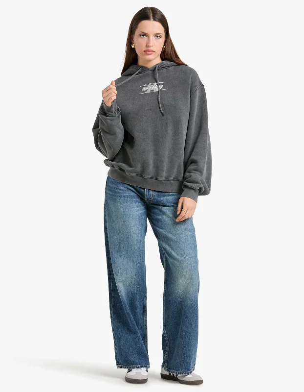 Blade Logo Embossed Hoodie - Washed Cedar Hoodie with Emblem Brand Identity