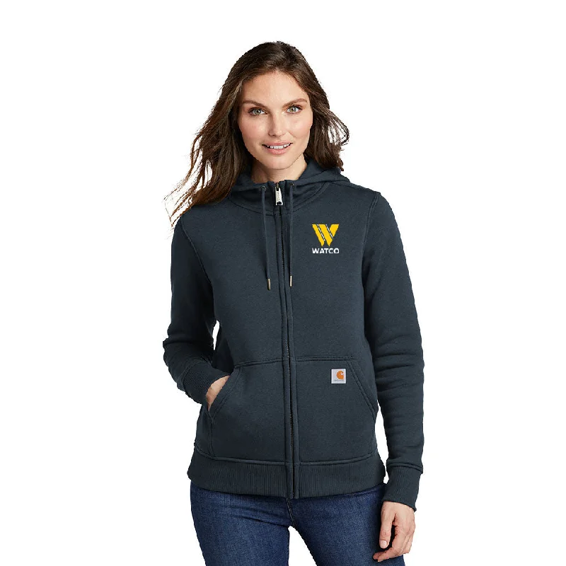 Carhartt® Women’s Clarksburg Full-Zip Hoodie - CT102788 Hoodie with Hem Patch Decorative Personalized Carhartt® Women’s Clarksburg Full-Zip Hoodie - CT102788 Hoodie with Hem Patch Decorative Personalized