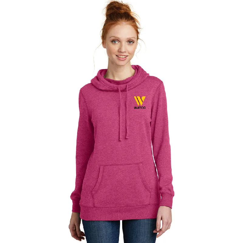 District ® Women’s Lightweight Fleece Hoodie - DM493 Graphic Hoodie Design Print