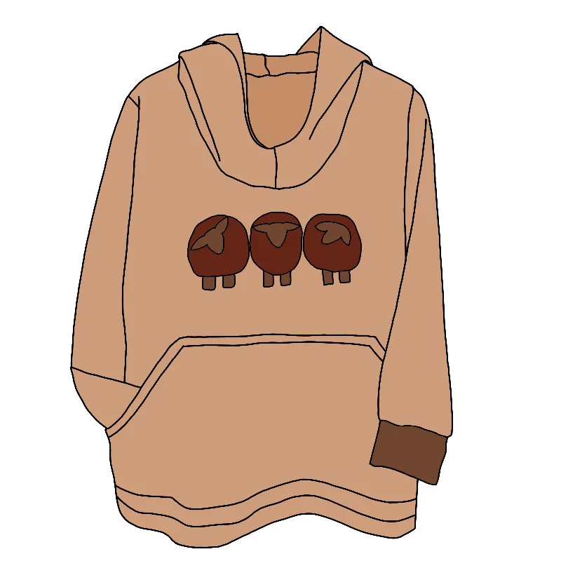 Ewe Madder Hoodie - Organic Cotton naturally dyed - Women’s Clothing Oversized Hoodie Comfort Casual Ewe Madder Hoodie - Organic Cotton naturally dyed - Women’s Clothing Oversized Hoodie Comfort Casual