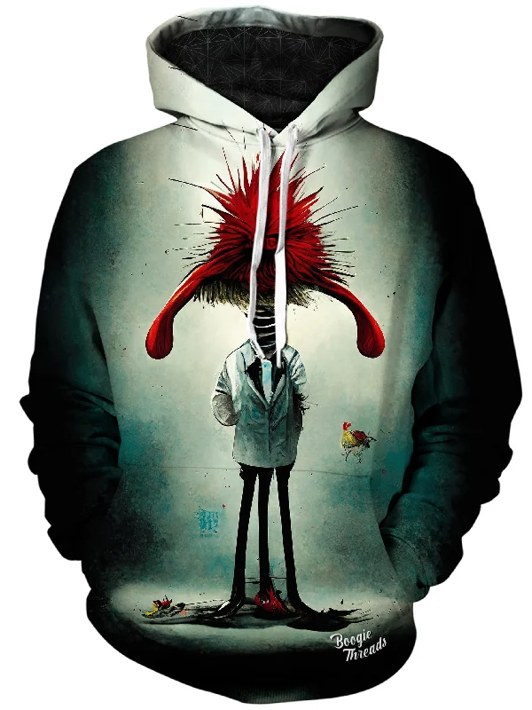 Exultant Surprise Unisex Hoodie Hoodie with Stripes Bold Sporty