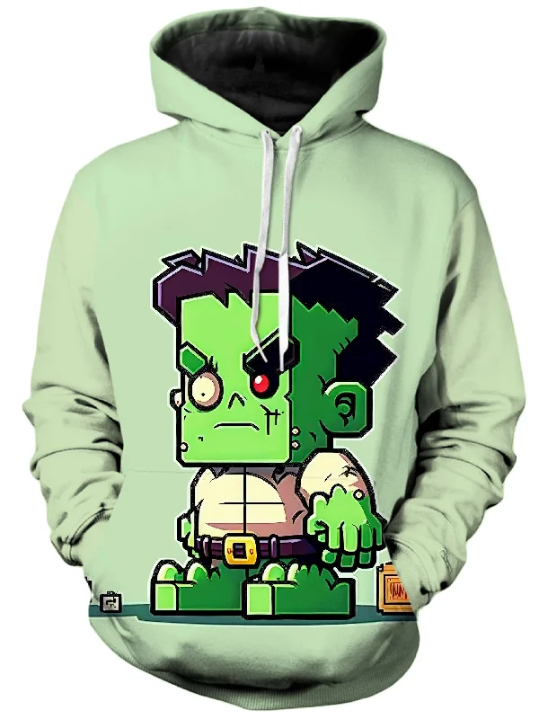 Franky Unisex Hoodie Hoodie with Distressed Vintage Worn