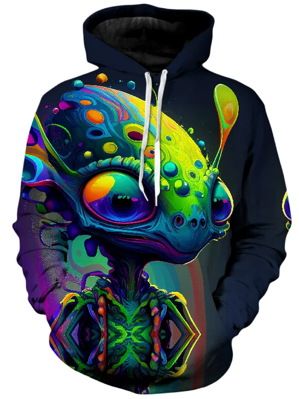 Friendly Visitors Unisex Hoodie Hoodie with Toggle Buttons Decorative Unique