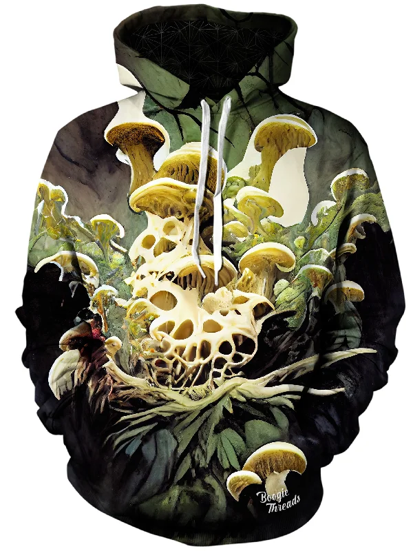 Frightening Question Unisex Hoodie Hoodie with Hem Contrast Bold Stylish