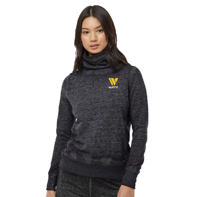 J. America - Women’s Zen Fleece Cowl Neck Sweatshirt - 8930 Hoodie Crop Top Short Trendy J. America - Women’s Zen Fleece Cowl Neck Sweatshirt - 8930 Hoodie Crop Top Short Trendy