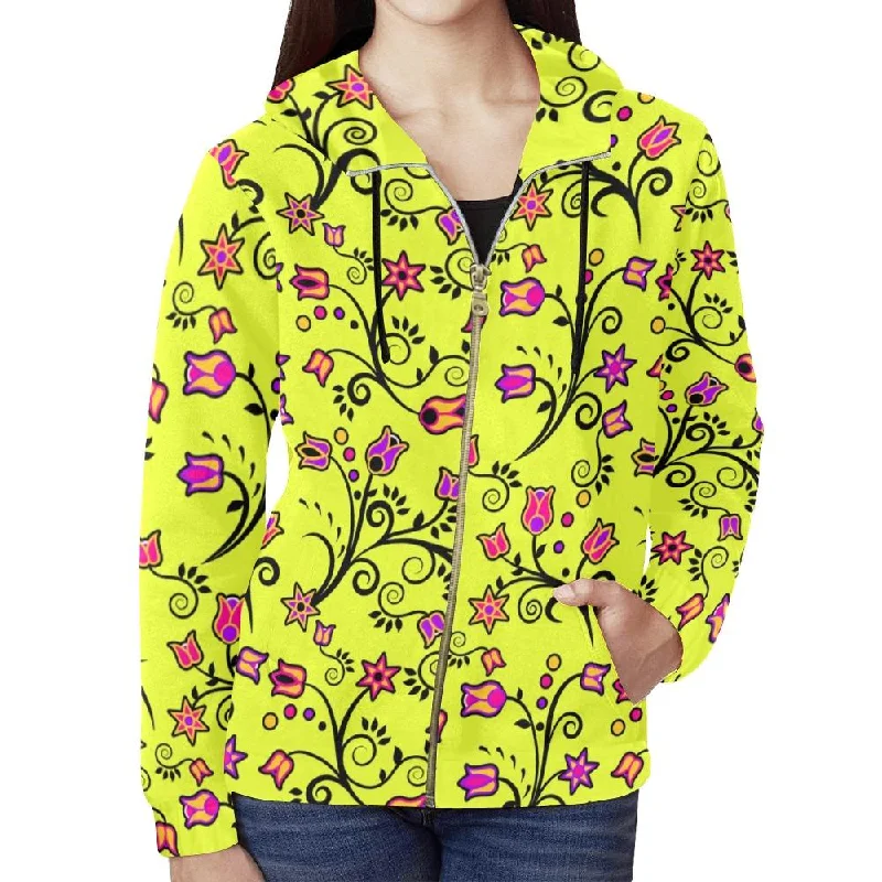 Key Lime Star Full Zip Hoodie for Women Hoodie with Logo Branding Identity