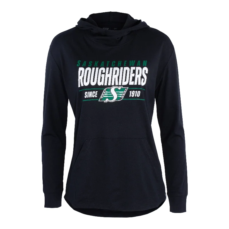 Ladies Turnover Vivid Hoodie Hoodie with Hem Ribbing Snug Secure