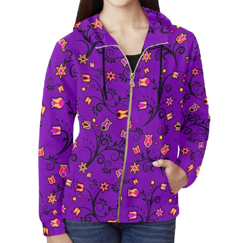 Lolipop Star Full Zip Hoodie for Women Hoodie with Exposed Zipper Edgy Industrial