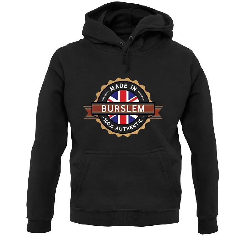 Made In Burslem 100% Authentic Unisex Hoodie Hoodie with Relaxed Fit Easy Casual