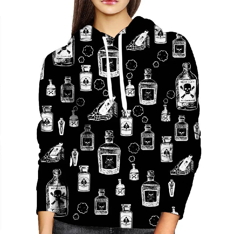 Poison Womens Hoodie Hoodie Jacket Zipper Layering