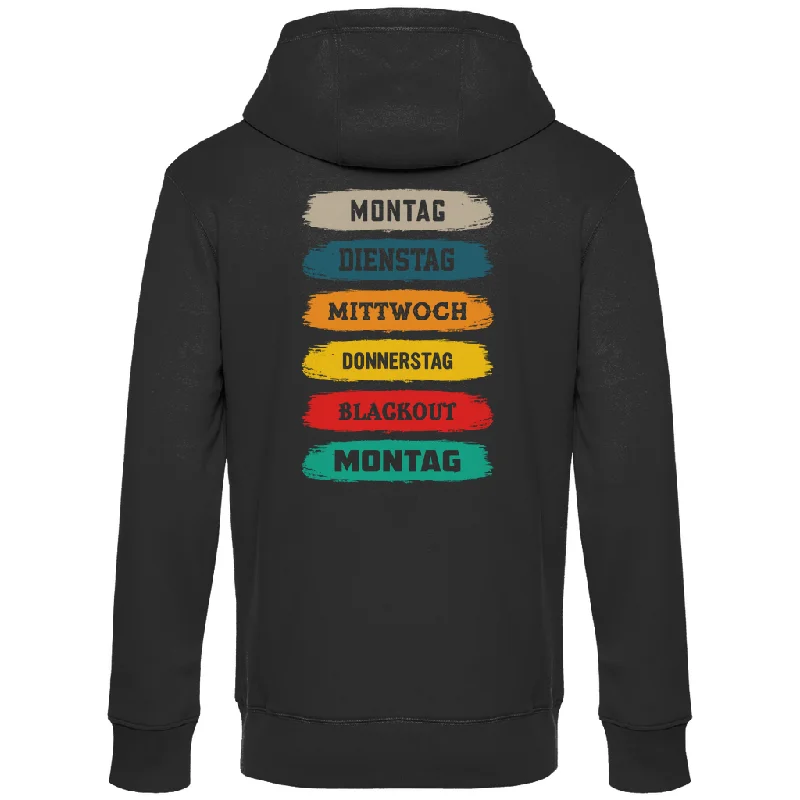 Premium Hoodie "Blackout" (Backprint) Hoodie with Sequins Glamorous Eye-catching