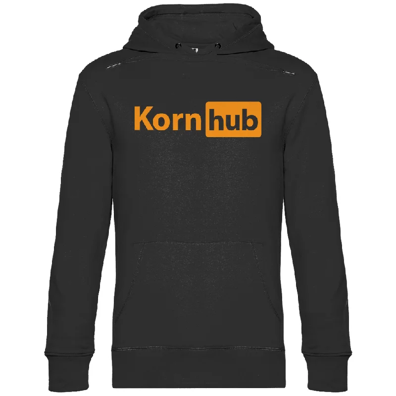 Premium Hoodie "Korn hub" Hoodie with Hem Drawcord Adjustable Customizable