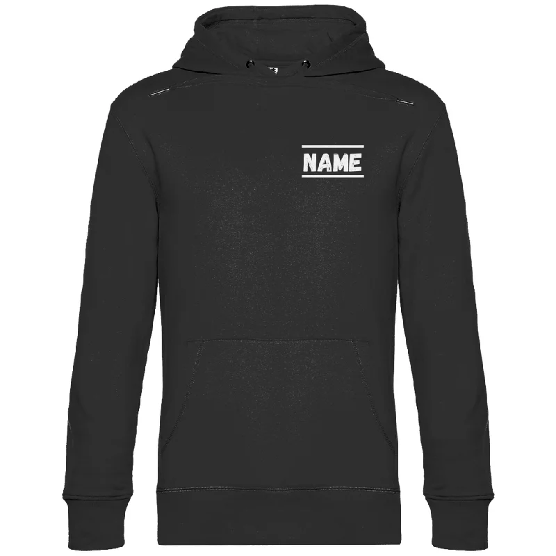 Premium Hoodie "Limit" (personalisierbar) (Backprint) Hoodie with Stripes Bold Sporty Premium Hoodie "Limit" (personalisierbar) (Backprint) Hoodie with Stripes Bold Sporty