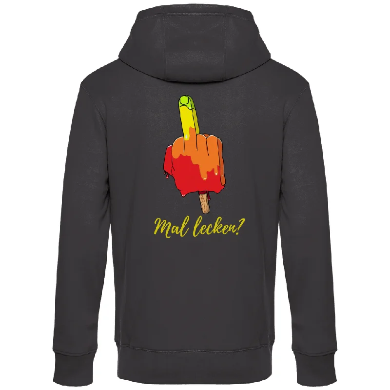 Premium Hoodie "mal lecken?" (Backprint) Hoodie with Pastel Soft Subtle